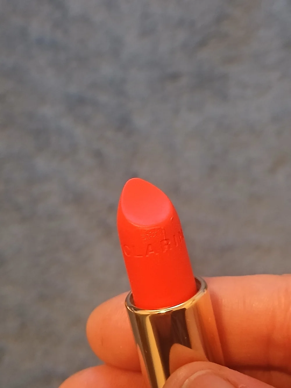 Clarins Joli Rouge Velvet Lipstick in Spicy Chili Has Tester Cap